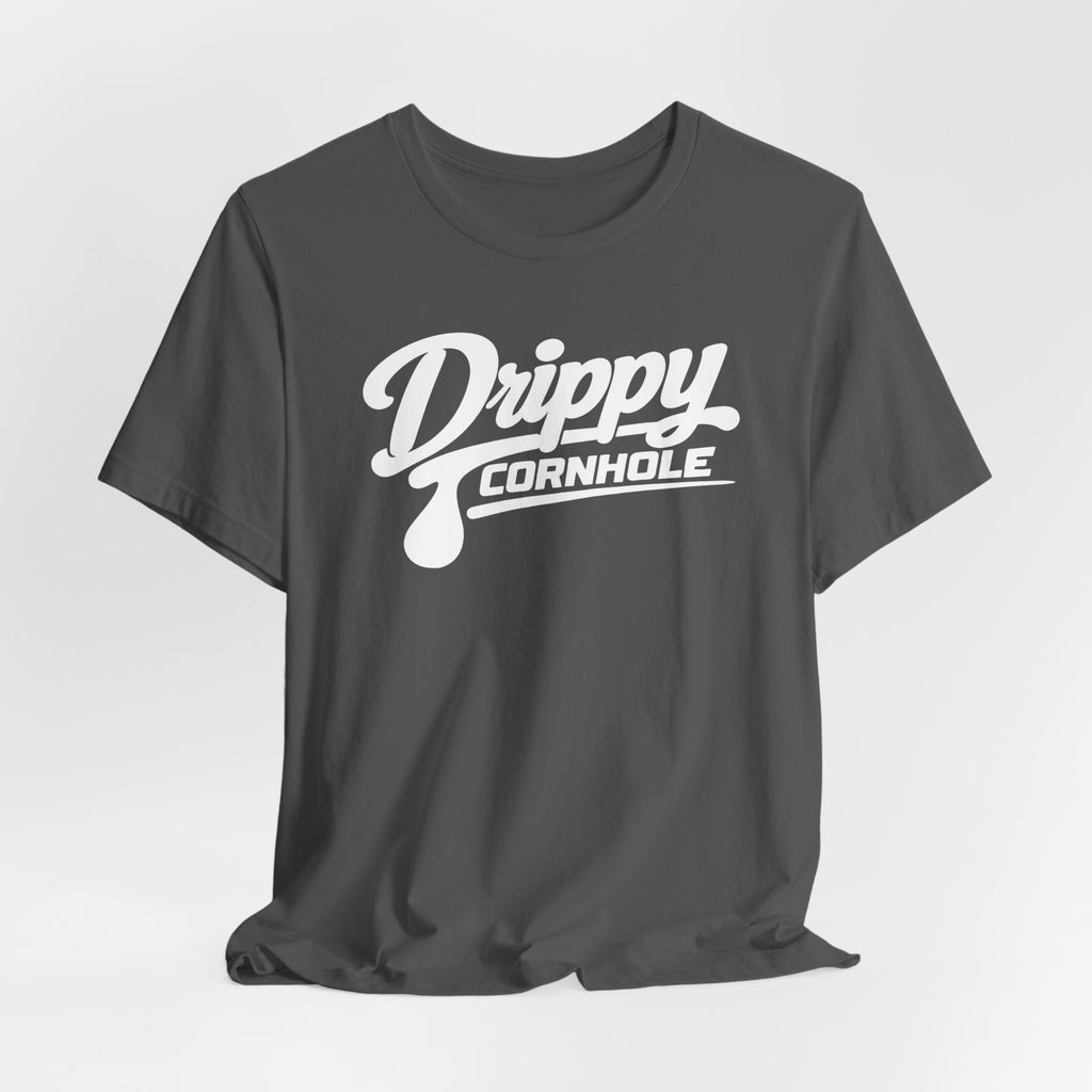 Drippy White Logo Tee