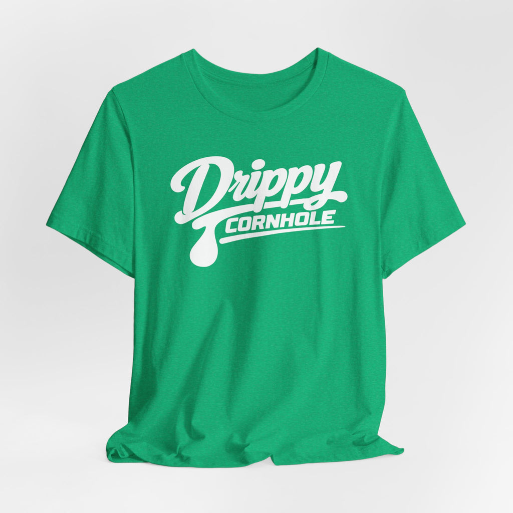 Drippy White Logo Tee