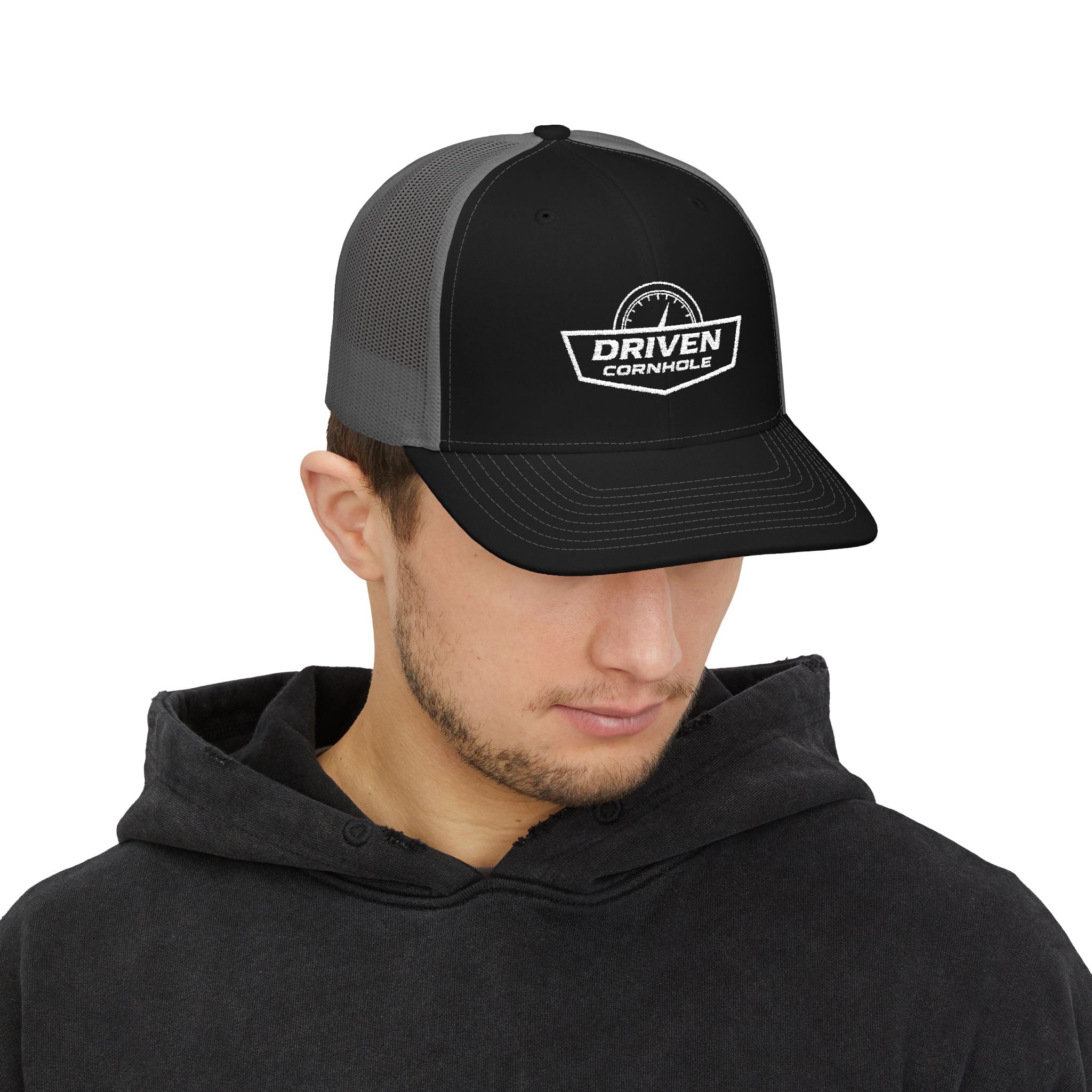 Driven Snapback Cap - White Embroidery