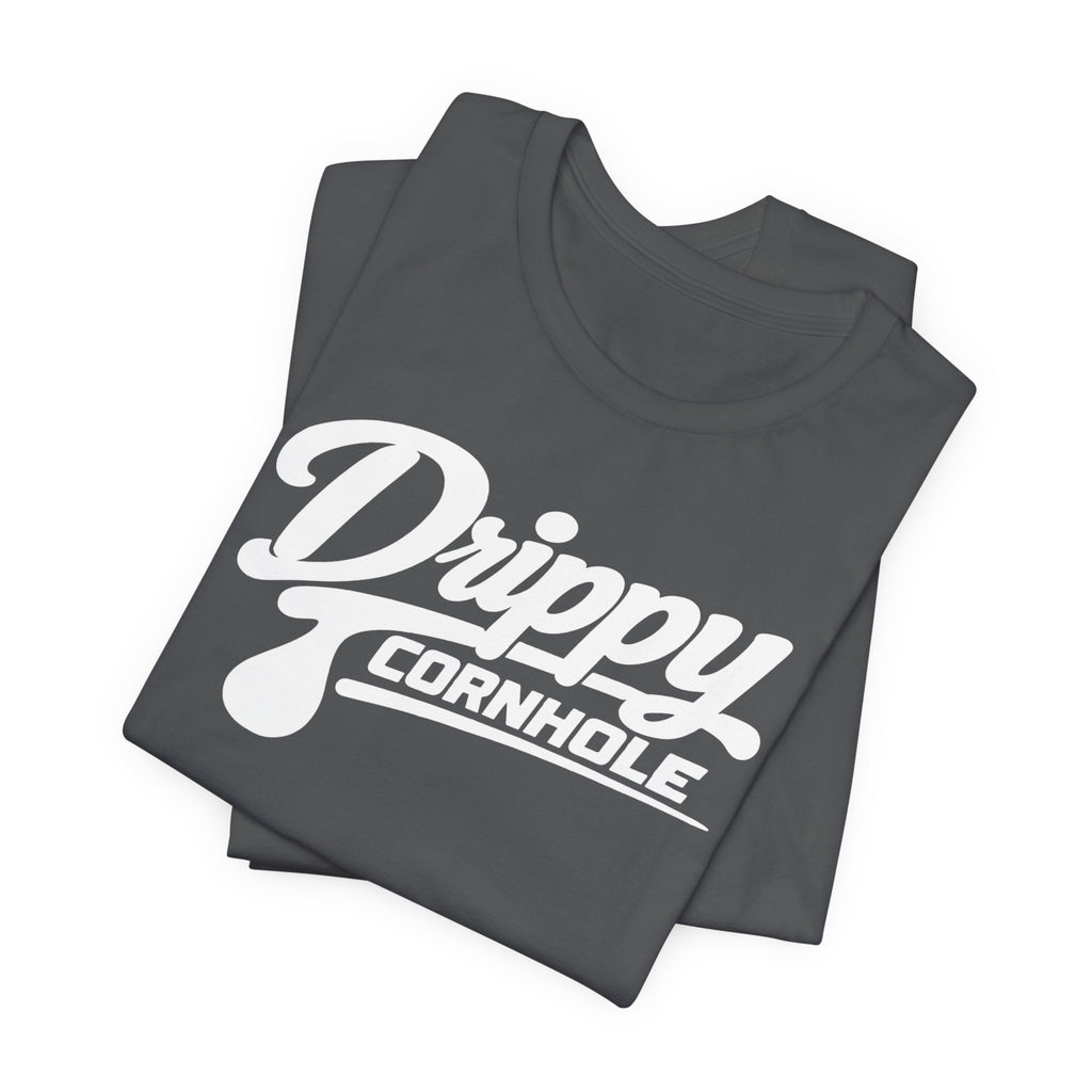 Drippy White Logo Tee