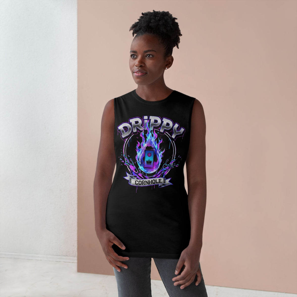 "Kinetic Energy" Sleeveless Tee (Kingsbury Collection)