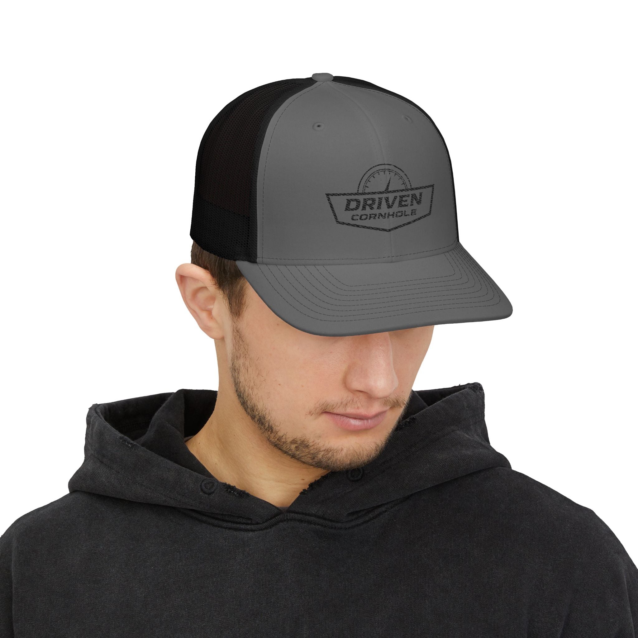 Driven Snapback Cap - Black Embroidery