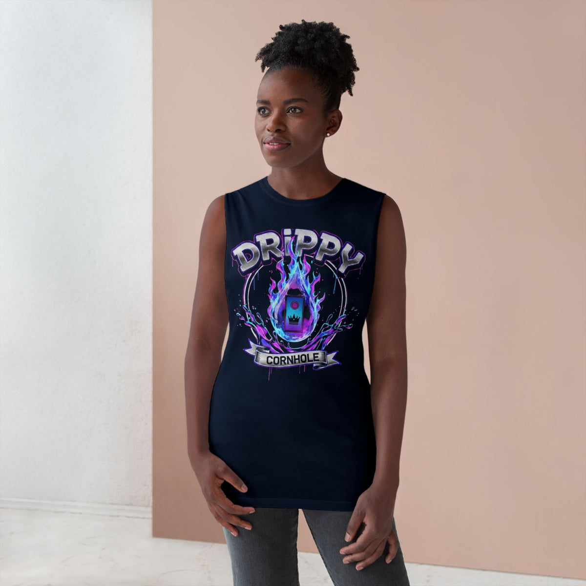 "Kinetic Energy" Sleeveless Tee (Kingsbury Collection)