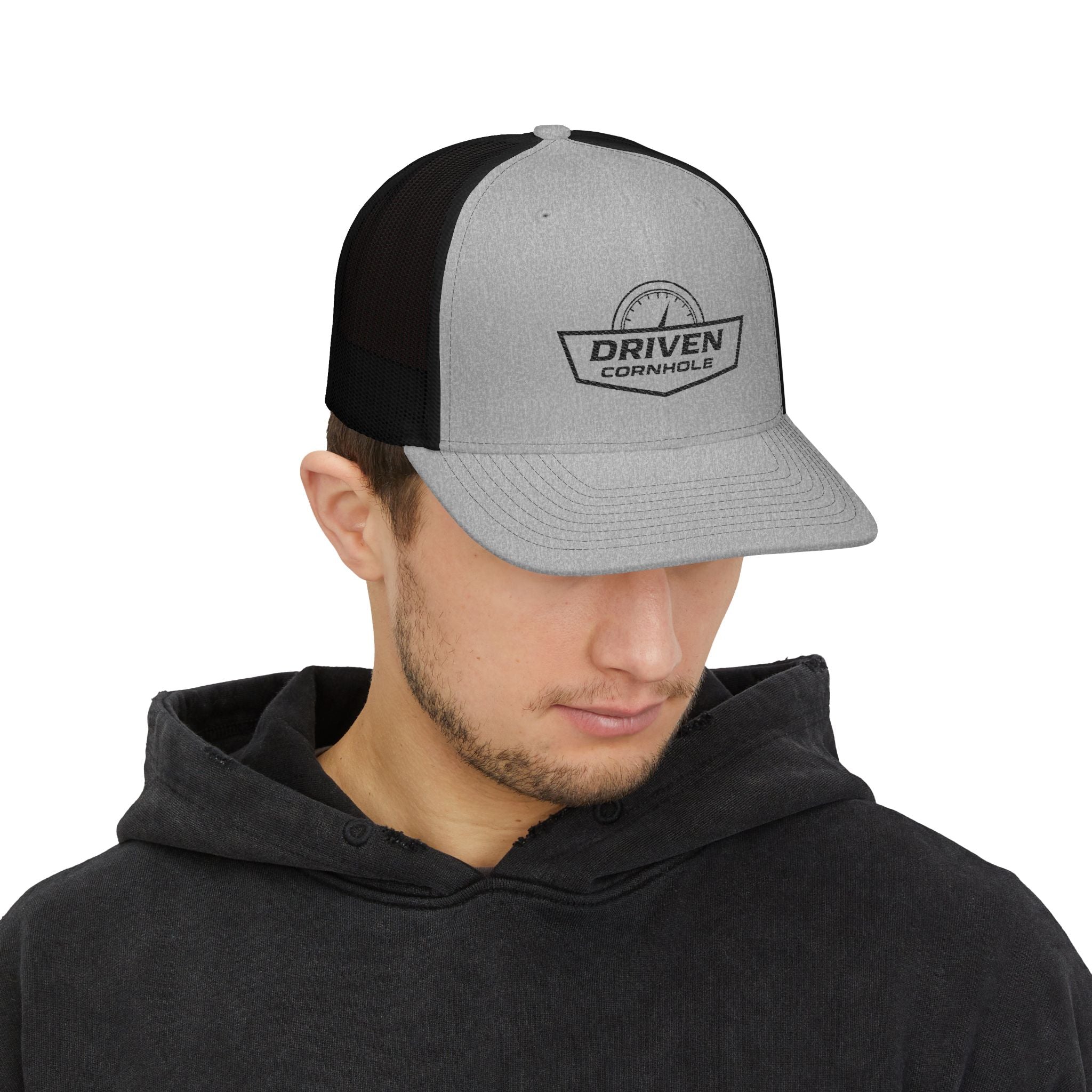 Driven Snapback Cap - Black Embroidery