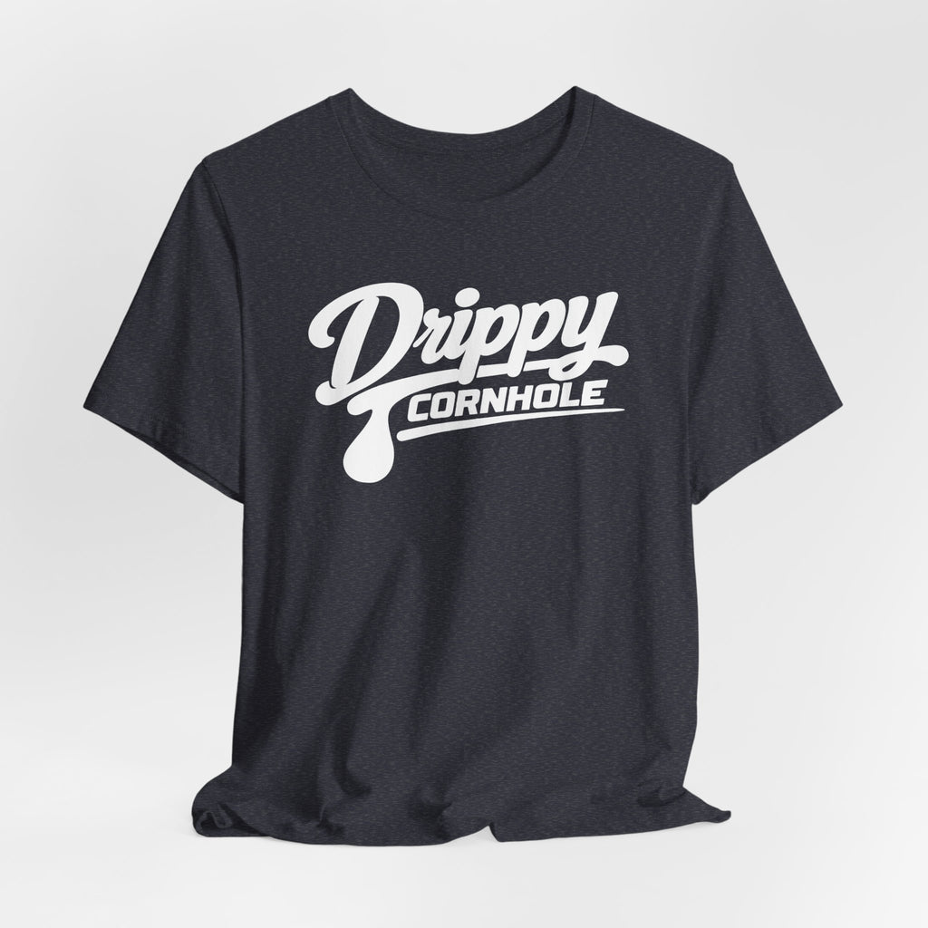 Drippy White Logo Tee