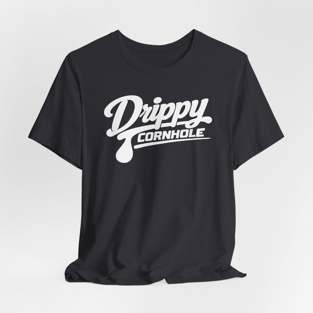 Drippy White Logo Tee