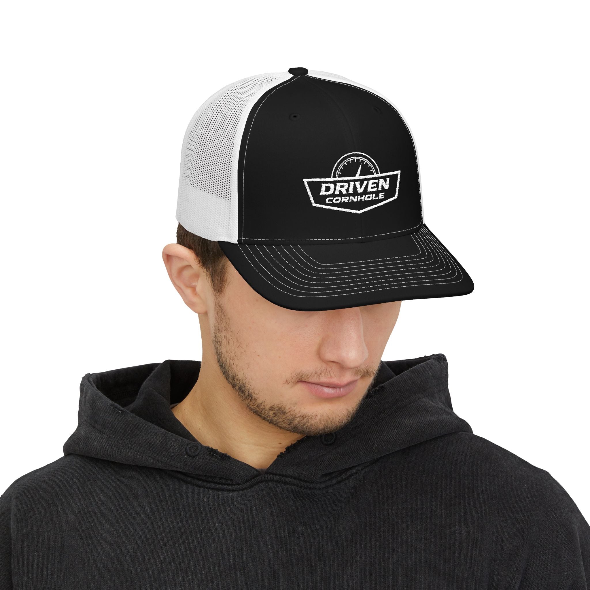 Driven Snapback Cap - White Embroidery